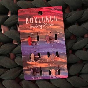 Crystal Healing Stone Rings 6 pk